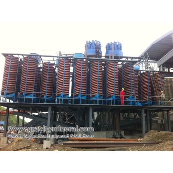 Fiberglass reinforced plastic spiral chute